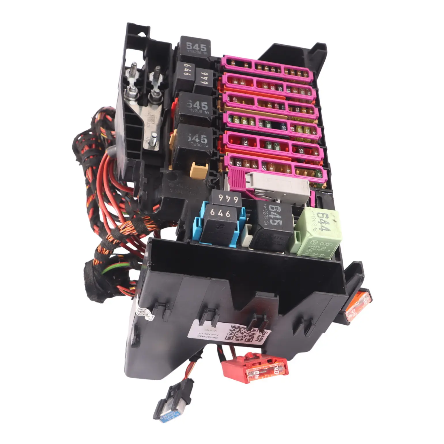 Audi A8 D4 4H Relay staffa portafusibili scatola di giunzione 4H0907348C
