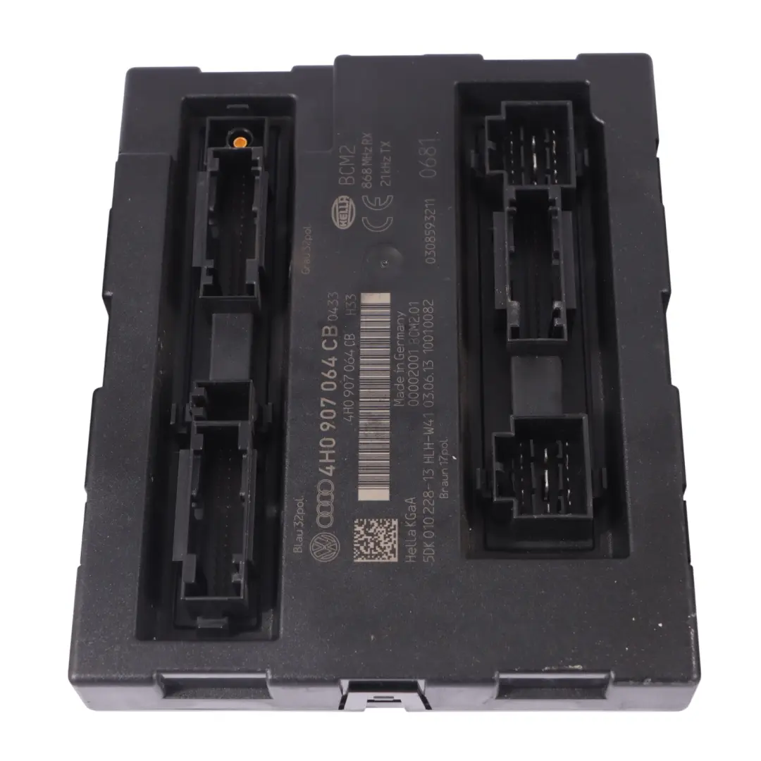 Audi A8 4H 3.0 TDI CDTA 250HP Quattro Kit ECU moteur BCM Cle serrure - SKU 4H0907401-1 - Numéro de pièce 4H0907401