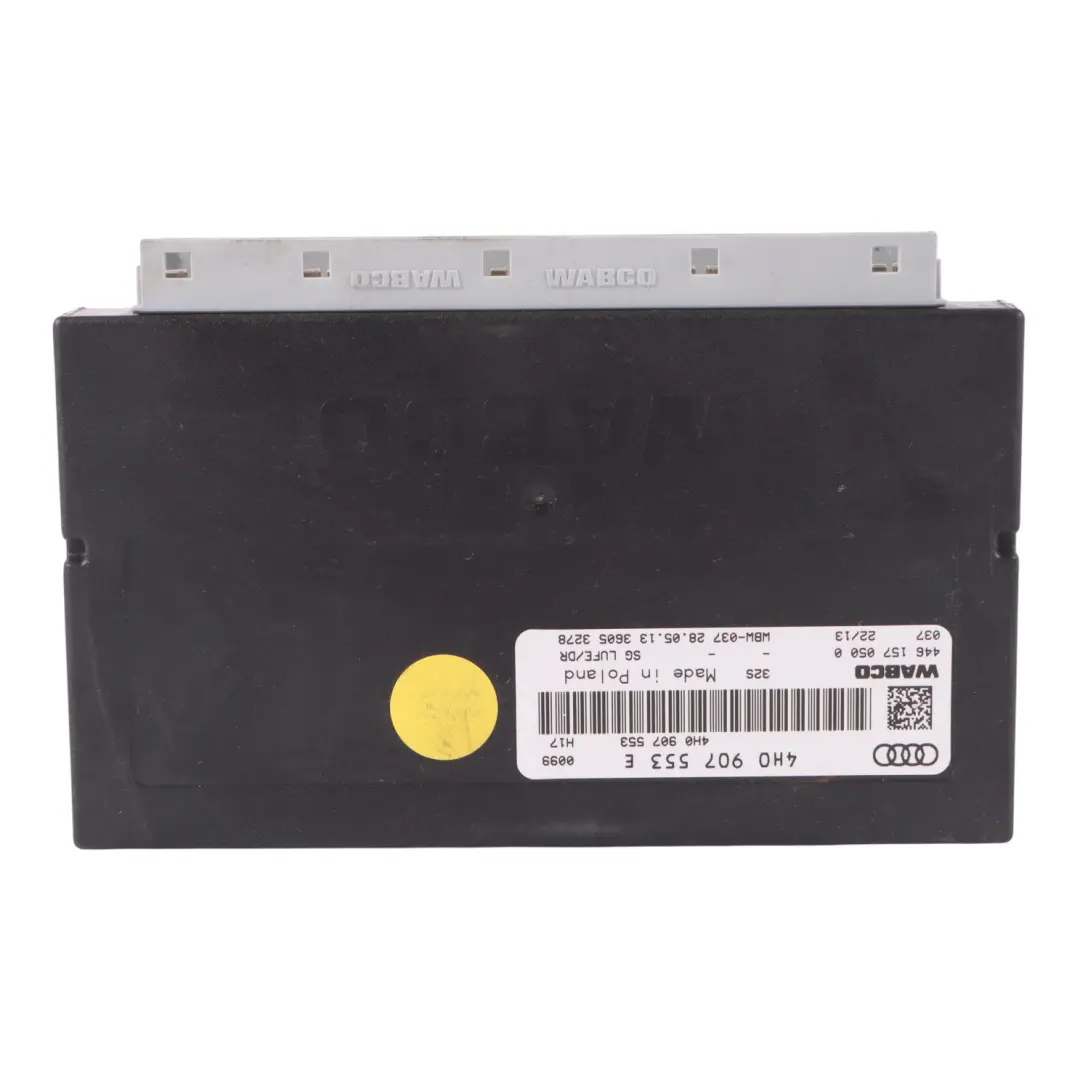 A8L 4H Unidad de Control de Suspensión de Aire Módulo ECU para Audi con número de pieza 4H0907553E Audi A8L 4H Unidad de Control de Suspensión de Aire Módulo ECU - SKU 4H0907553E - Número de pieza 4H0907553E
