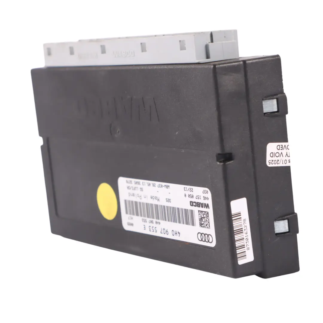 A8L 4H Air Suspension Control Unit Module ECU to Audi with Part number 4H0907553E Audi A8L 4H Air Suspension Control Unit Module ECU - SKU 4H0907553E - Part number 4H0907553E