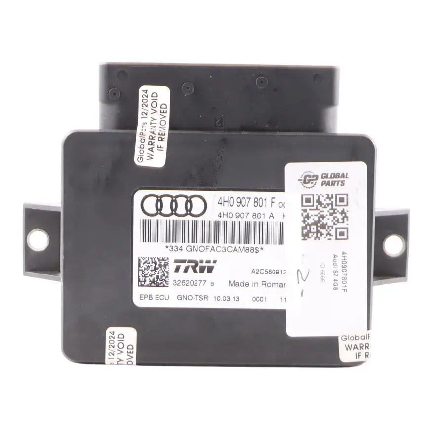 Audi A6 C7 Parking Brake Handbrake Module Control Unit - SKU 4H0907801F - Part number 4H0907801F