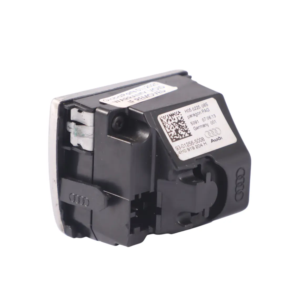 Audi A8L 4H Cruscotto Display Analogico Orologio Alluminio Spazzolato - SKU 4H0919204H - Numero di parte 4H0919204H