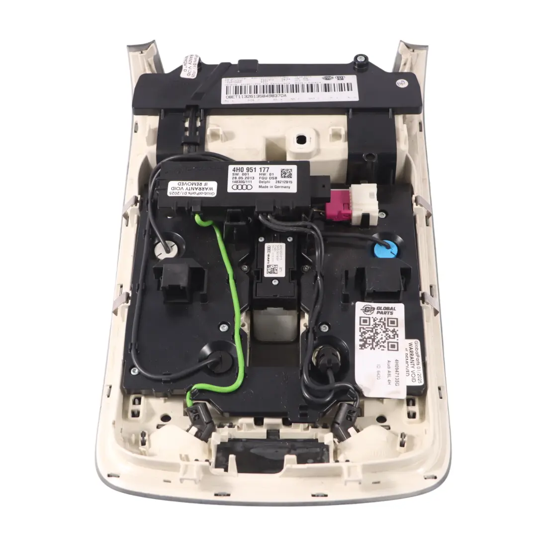 A8L 4H Innen Raum Dachleuchte Panel vorne Leselampe grau für Audi mit Teilenummer 4H0947135G Audi A8L 4H Innen Raum Dachleuchte Panel vorne Leselampe grau - SKU 4H0947135G - Teilenummer 4H0947135G