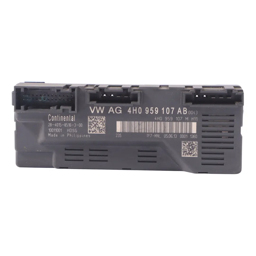 Audi A8L 4H Tailgate Lift Boot Lid Control Unit Module Trunk - SKU 4H0959107AB - Part number 4H0959107AB