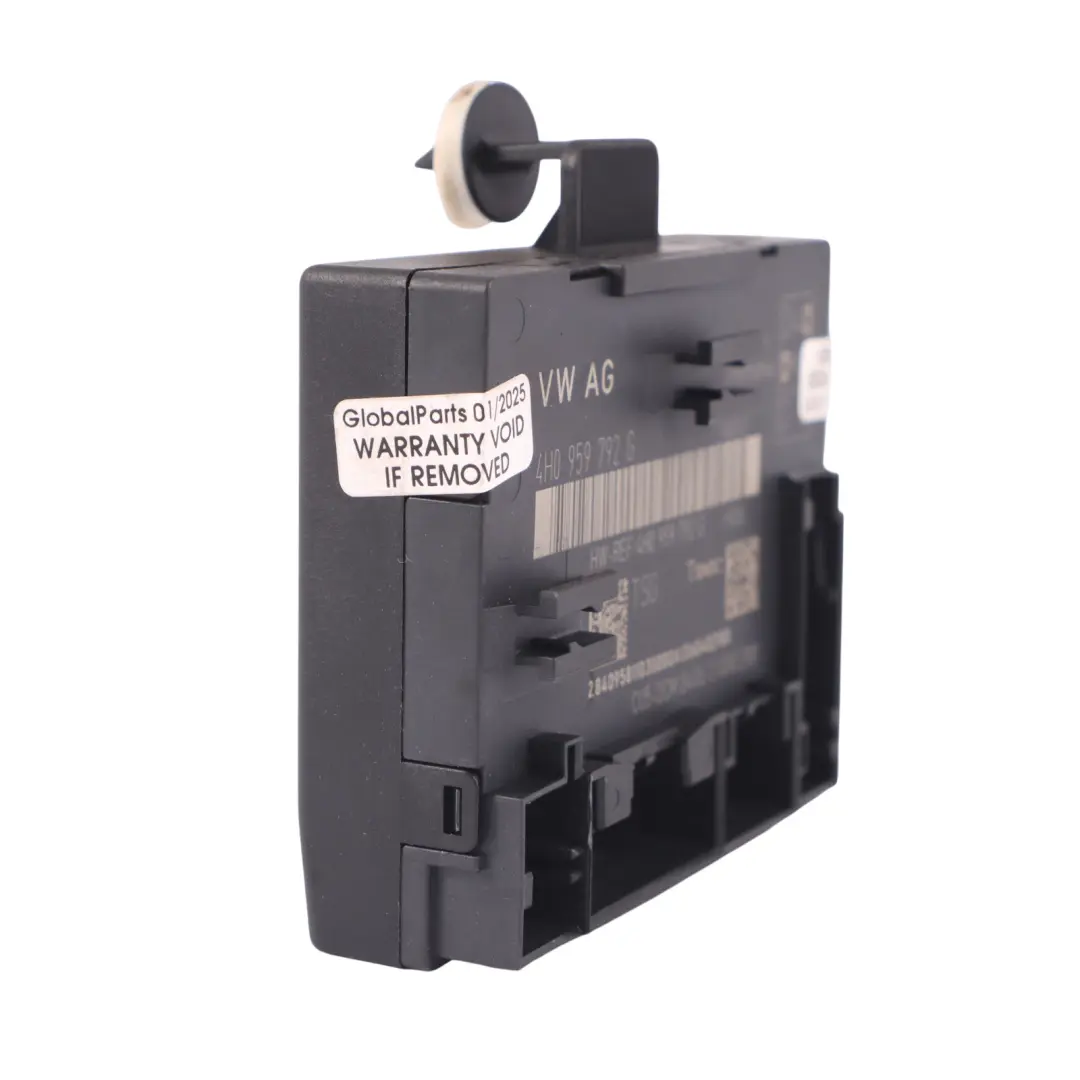 Audi A8L 4H Módulo Control Puerta Delantera Izquierda Unidad ECU - SKU 4H0959792G - Número de pieza 4H0959792G