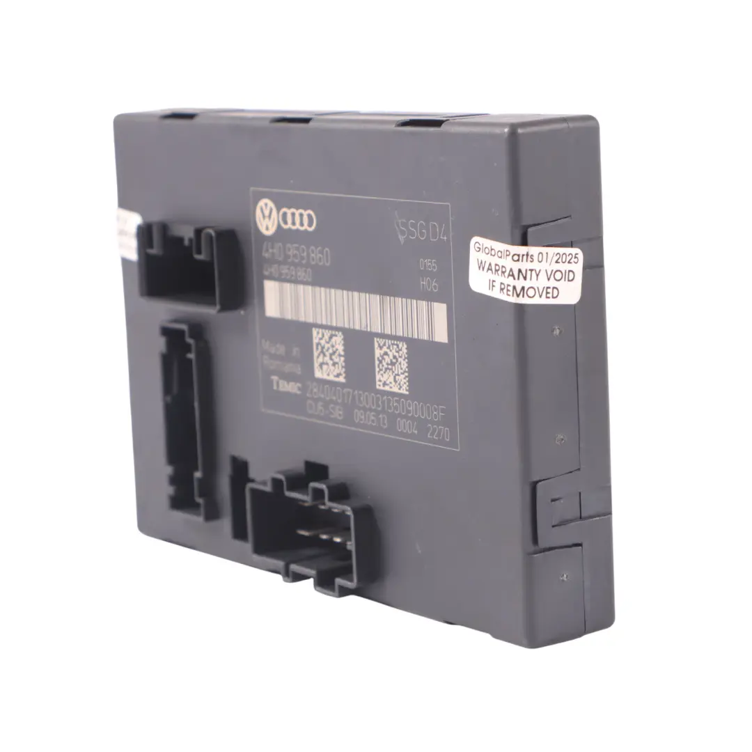 Audi A8L 4H Module de commande sièges arrière Droite Gauche Mémoire - SKU 4H0959860 - Numéro de pièce 4H0959860