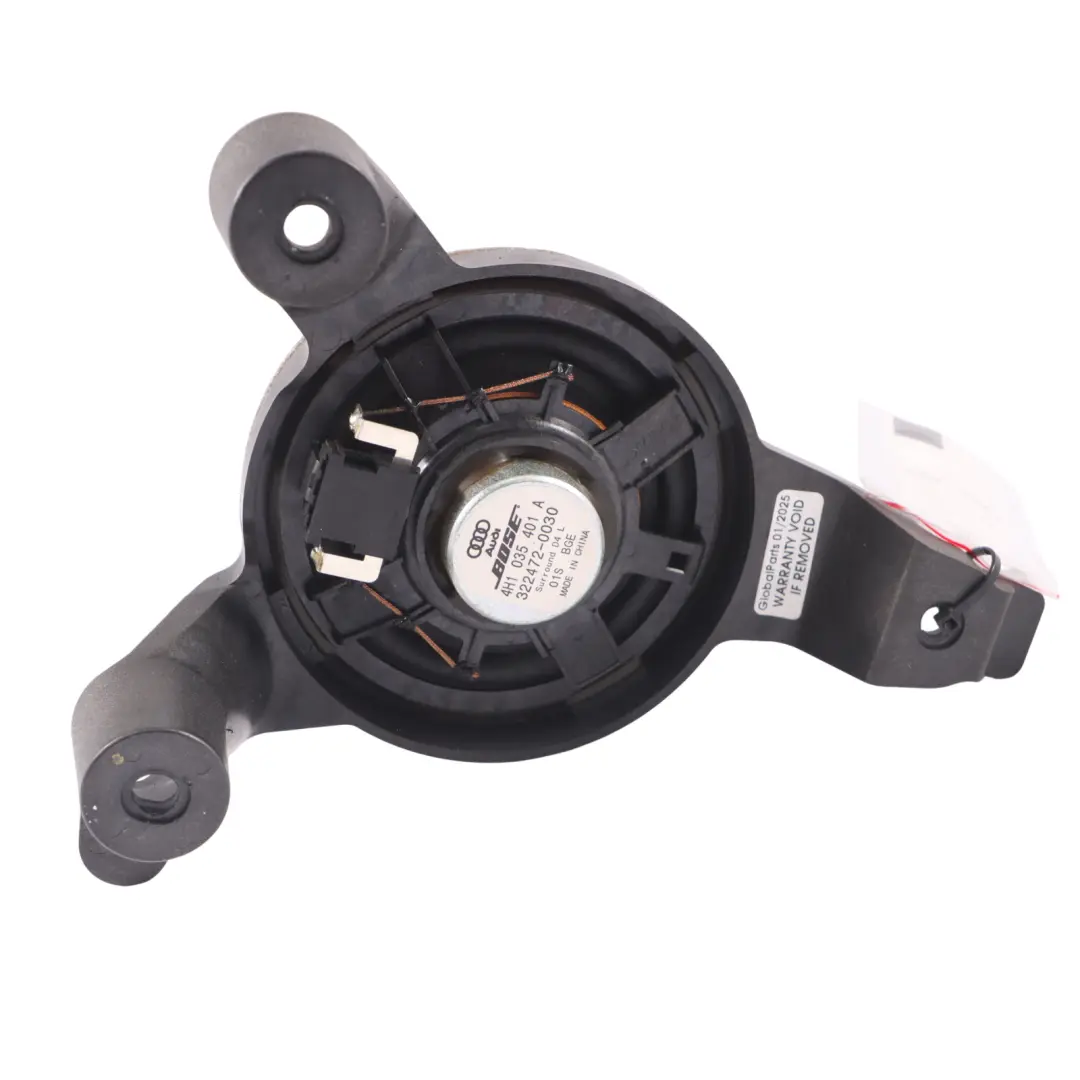 A8L 4H Haut Parleur de Porte Bose Arrière Gauche pour Audi à propos du numéro de pièce 4H1035401A Audi A8L 4H Haut Parleur de Porte Bose Arrière Gauche - SKU 4H1035401A - Numéro de pièce 4H1035401A