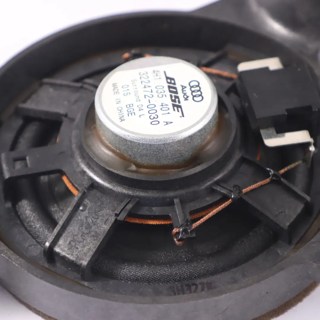 A8L 4H Haut Parleur de Porte Bose Arrière Gauche pour Audi à propos du numéro de pièce 4H1035401A Audi A8L 4H Haut Parleur de Porte Bose Arrière Gauche - SKU 4H1035401A - Numéro de pièce 4H1035401A