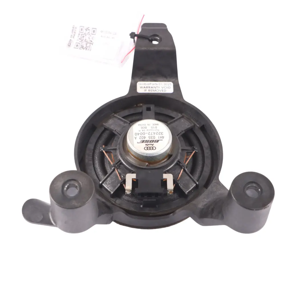 A8L 4H Haut parleur Porte Bose Arrière Droit pour Audi à propos du numéro de pièce 4H1035402A Audi A8L 4H Haut parleur Porte Bose Arrière Droit - SKU 4H1035402A - Numéro de pièce 4H1035402A