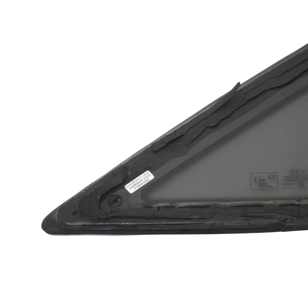 A8L 4H Rear Quarter Side Triangle Window Glass AS3 Left N/S to Audi with Part number 4H4845299F Audi A8L 4H Rear Quarter Side Triangle Window Glass AS3 Left N/S - SKU 4H4845299F - Part number 4H4845299F
