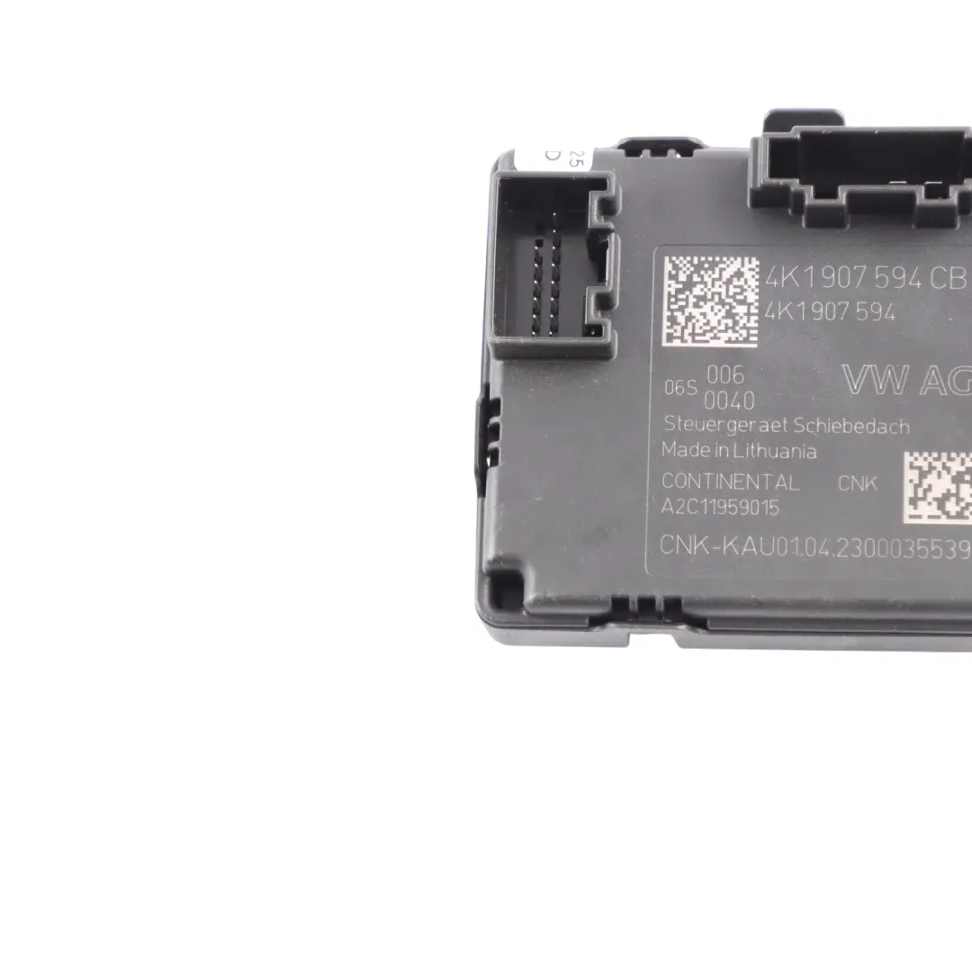 Audi S3 8Y Panoramic Sun Roof Control Module Unit ECU - SKU 4K1907594CB - Part number 4K1907594CB
