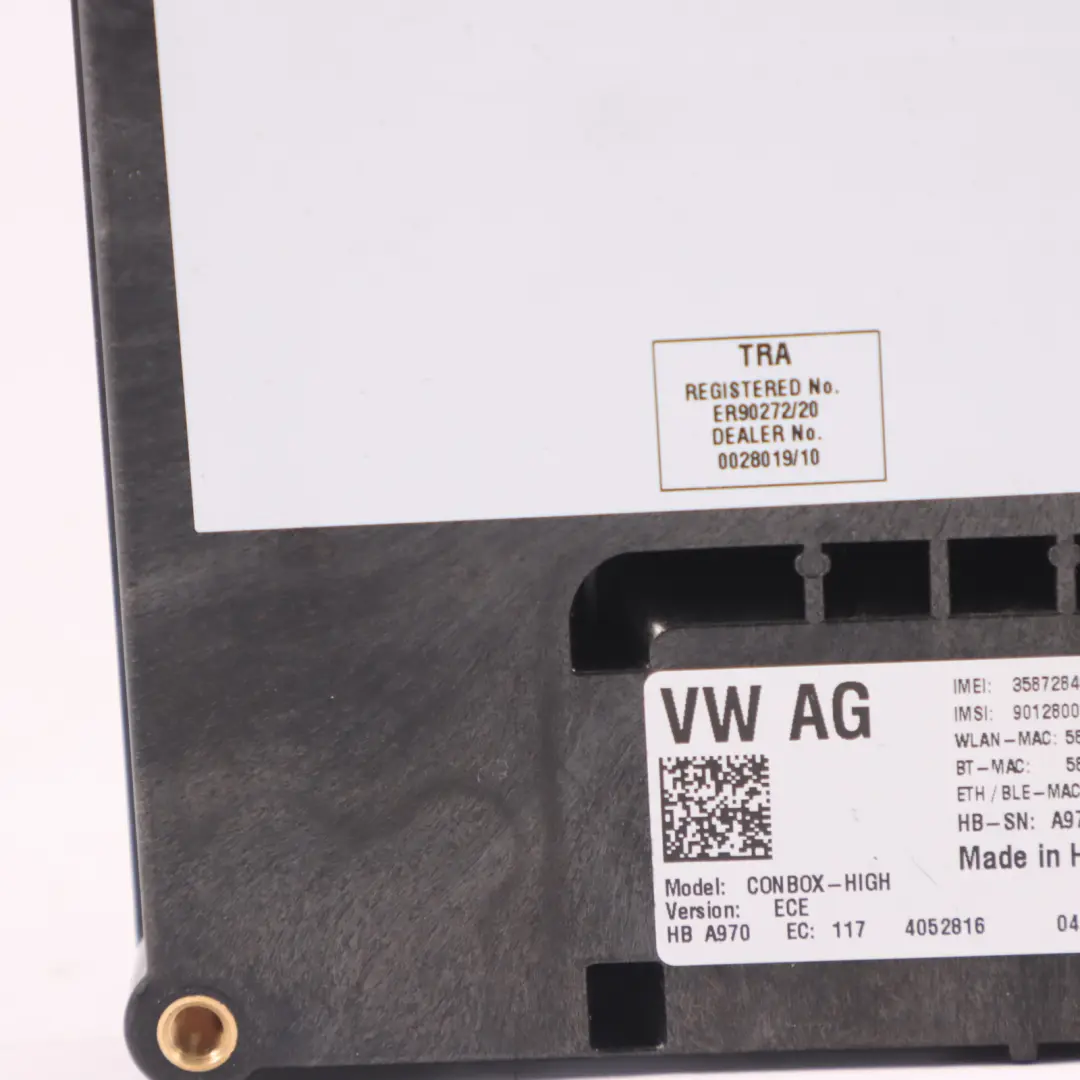 Audi A4 B9 comunicazione telematica modulo di controllo unità ECU - SKU 4KE035282H - Numero di parte 4KE035282H