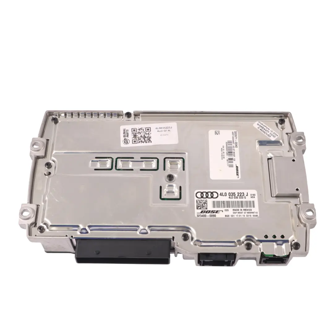 Amplifier BOSE Premium Audio Sound System pour Audi Q7 4L à propos du numéro de pièce 4L0035223J Audi Q7 4L Amplifier BOSE Premium Audio Sound System - SKU 4L0035223J - Numéro de pièce 4L0035223J
