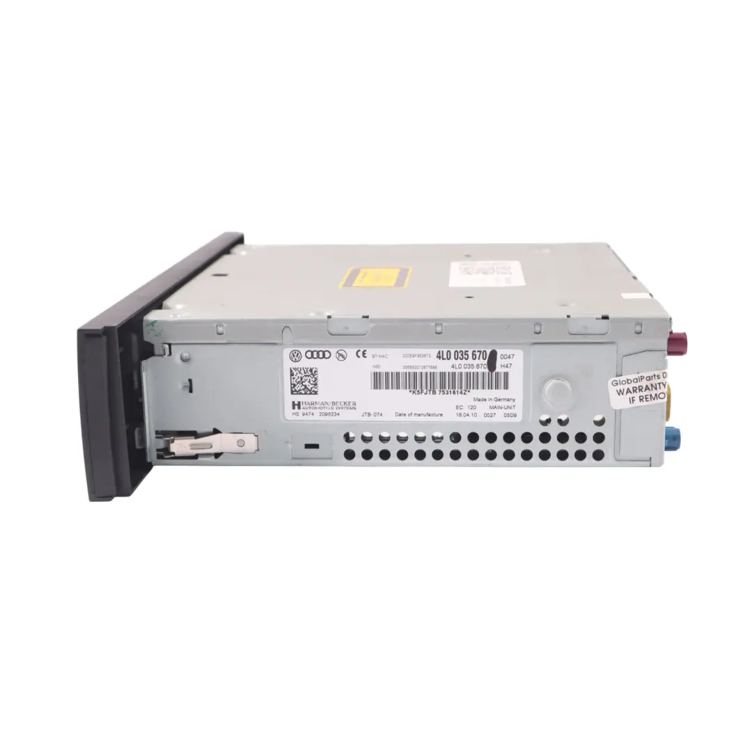 Navigatore satellitare multimediale SD CD Radio principale per Audi Q7 4L con numero di parte 4L0035670 Audi Q7 4L Navigatore satellitare multimediale SD CD Radio principale - SKU 4L0035670 - Numero di parte 4L0035670