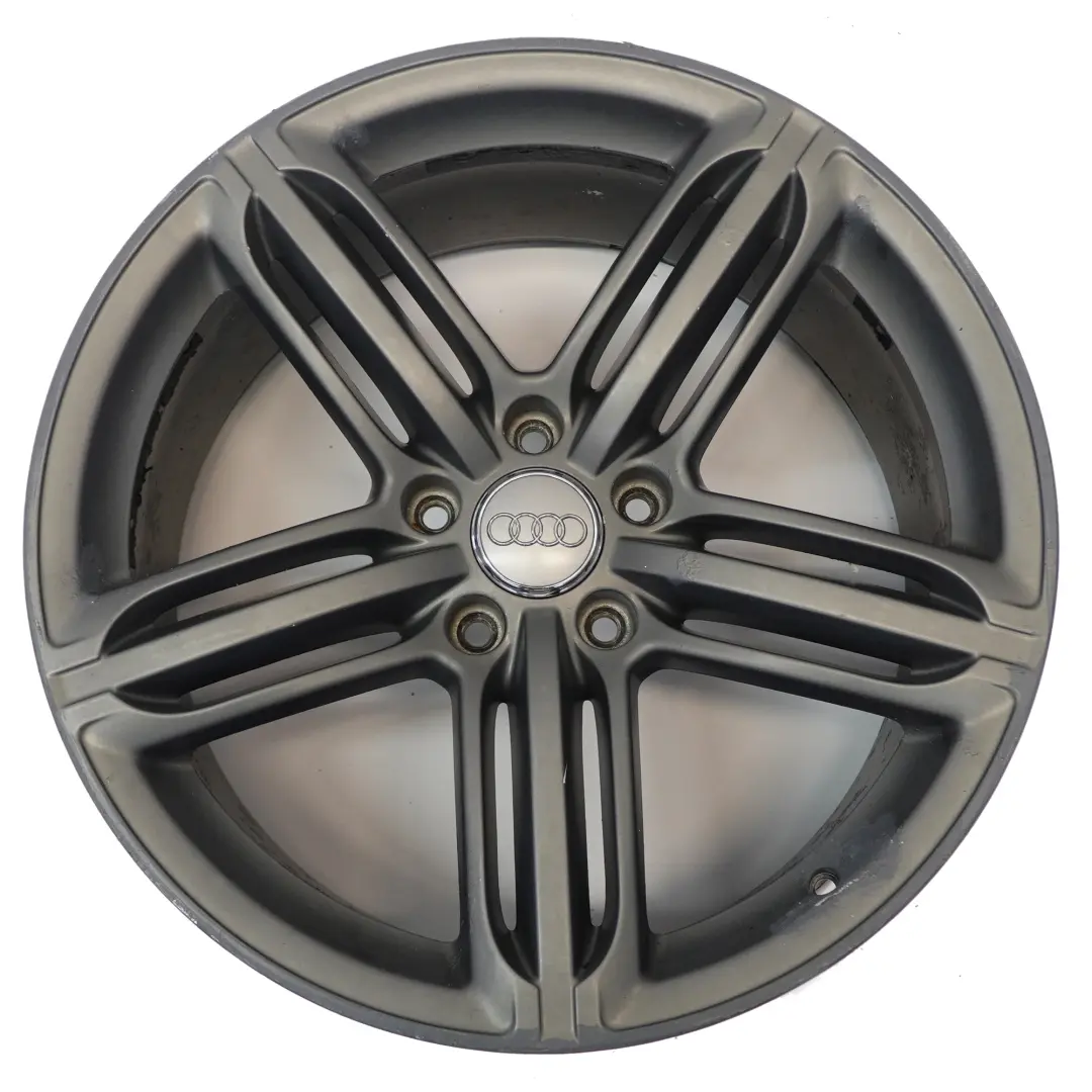Audi Q7 4L Graue Alufelge 21 Zoll Sternspeiche 10J ET:44 - SKU 4L0601025BH-1 - Teilenummer 4L0601025BH