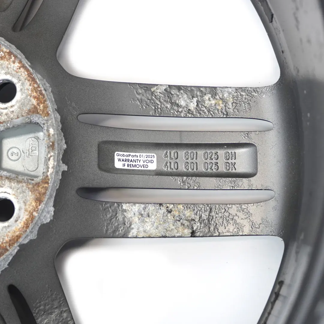 Audi Q7 4L Graue Alufelge 21 Zoll Sternspeiche 10J ET:44 - SKU 4L0601025BH-1 - Teilenummer 4L0601025BH
