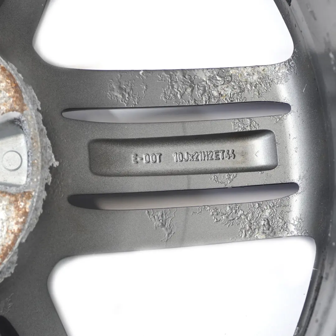 Audi Q7 4L Graue Alufelge 21 Zoll Sternspeiche 10J ET:44 - SKU 4L0601025BH-1 - Teilenummer 4L0601025BH
