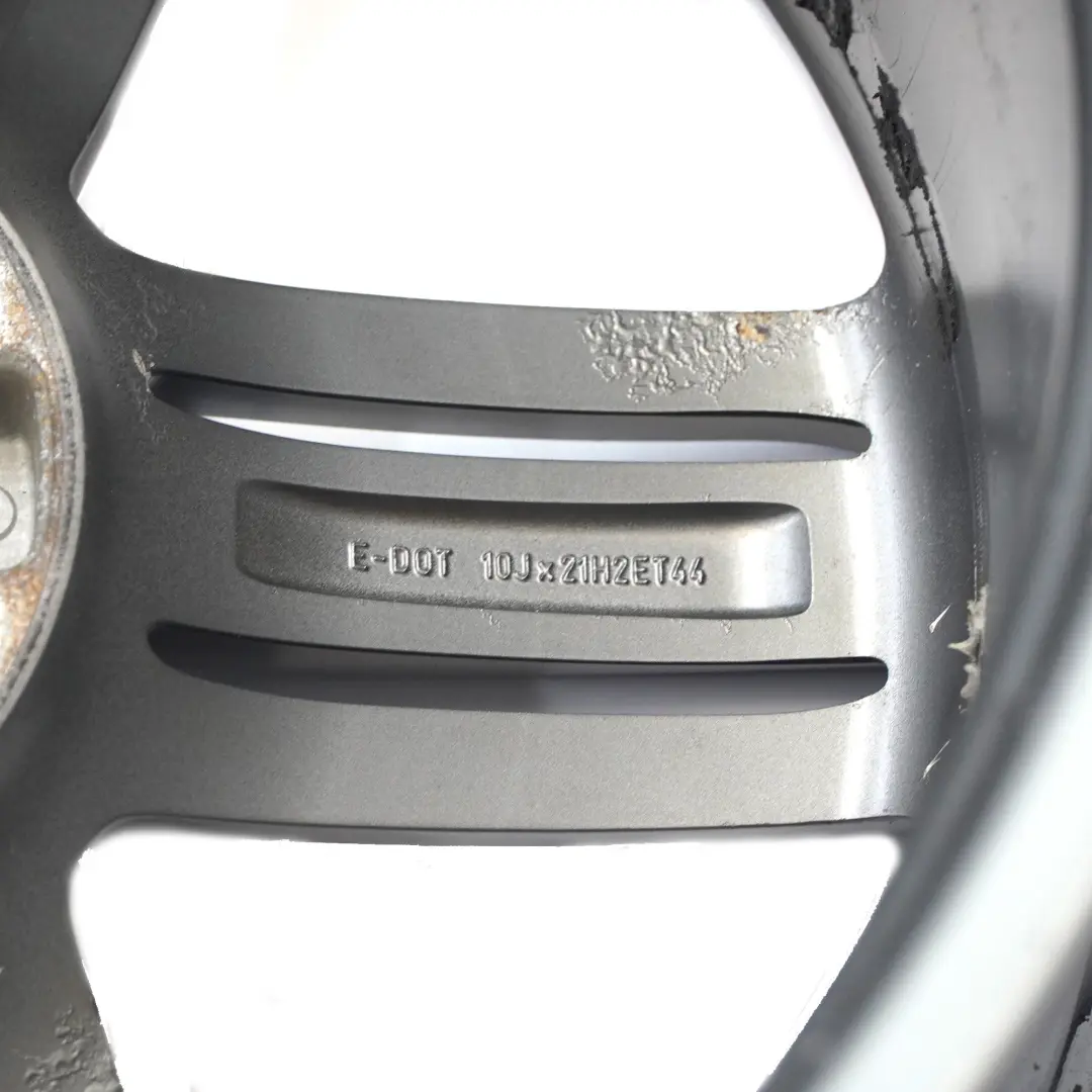 Grey Alloy Wheel Rim 21" Star Spoke 10J ET:44 to Audi Q7 4L with Part number 4L0601025BH Audi Q7 4L Grey Alloy Wheel Rim 21" Star Spoke 10J ET:44 - SKU 4L0601025BH-3 - Part number 4L0601025BH