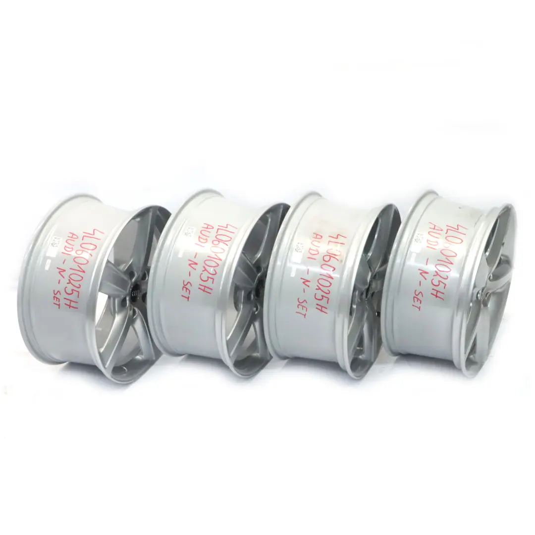 Audi Q7 4L Silver Wheel Alloy Rims Set 20" 9J ET:60 Star Spoke - SKU 4L0601025H - Part number 4L0601025H