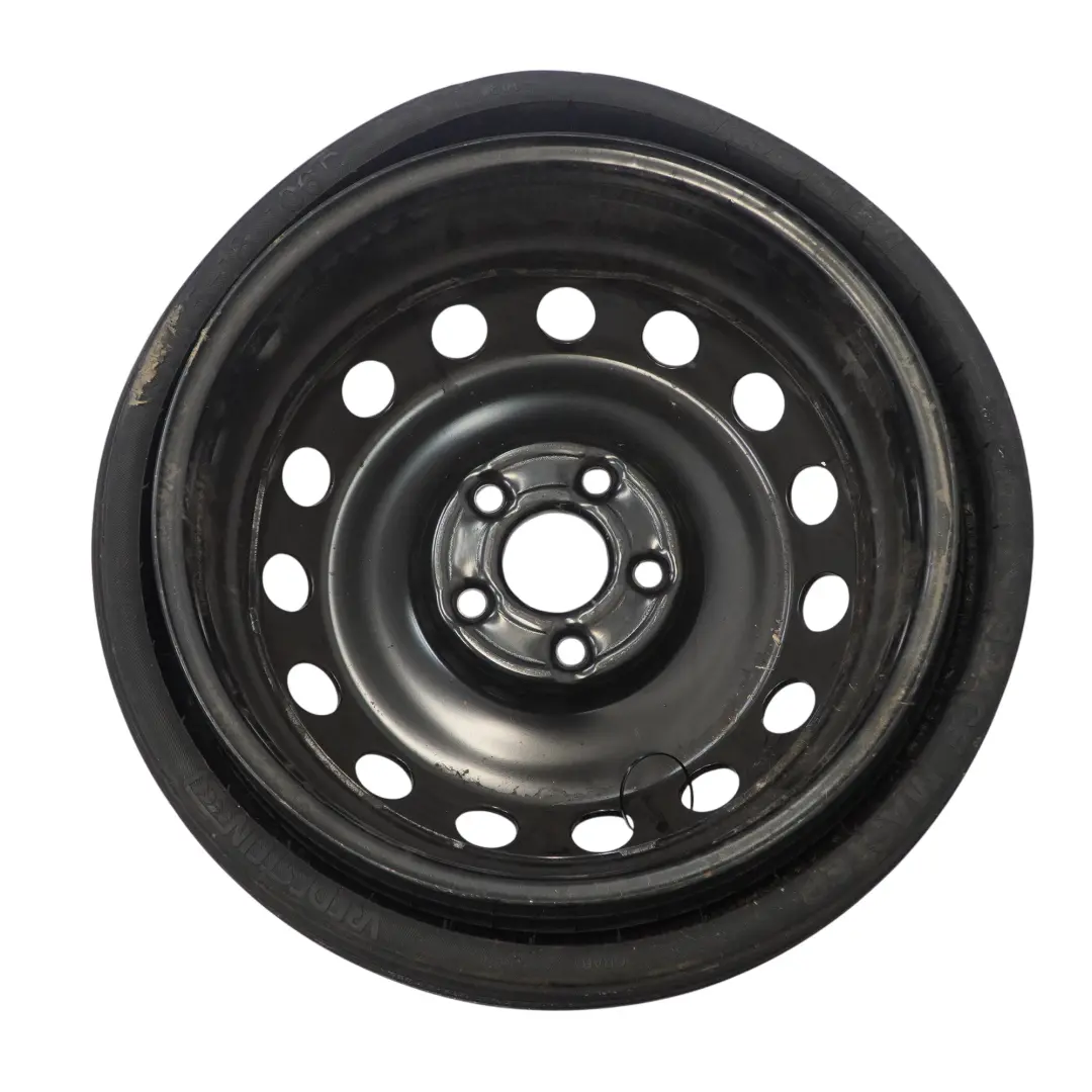 Saver Spare Wheel R18 4J Vredestein 195/75 ET53 to Audi Q7 4L Space with Part number 4L0601027 Audi Q7 4L Space Saver Spare Wheel R18 4J Vredestein 195/75 ET53 - SKU 4L0601027 - Part number 4L0601027