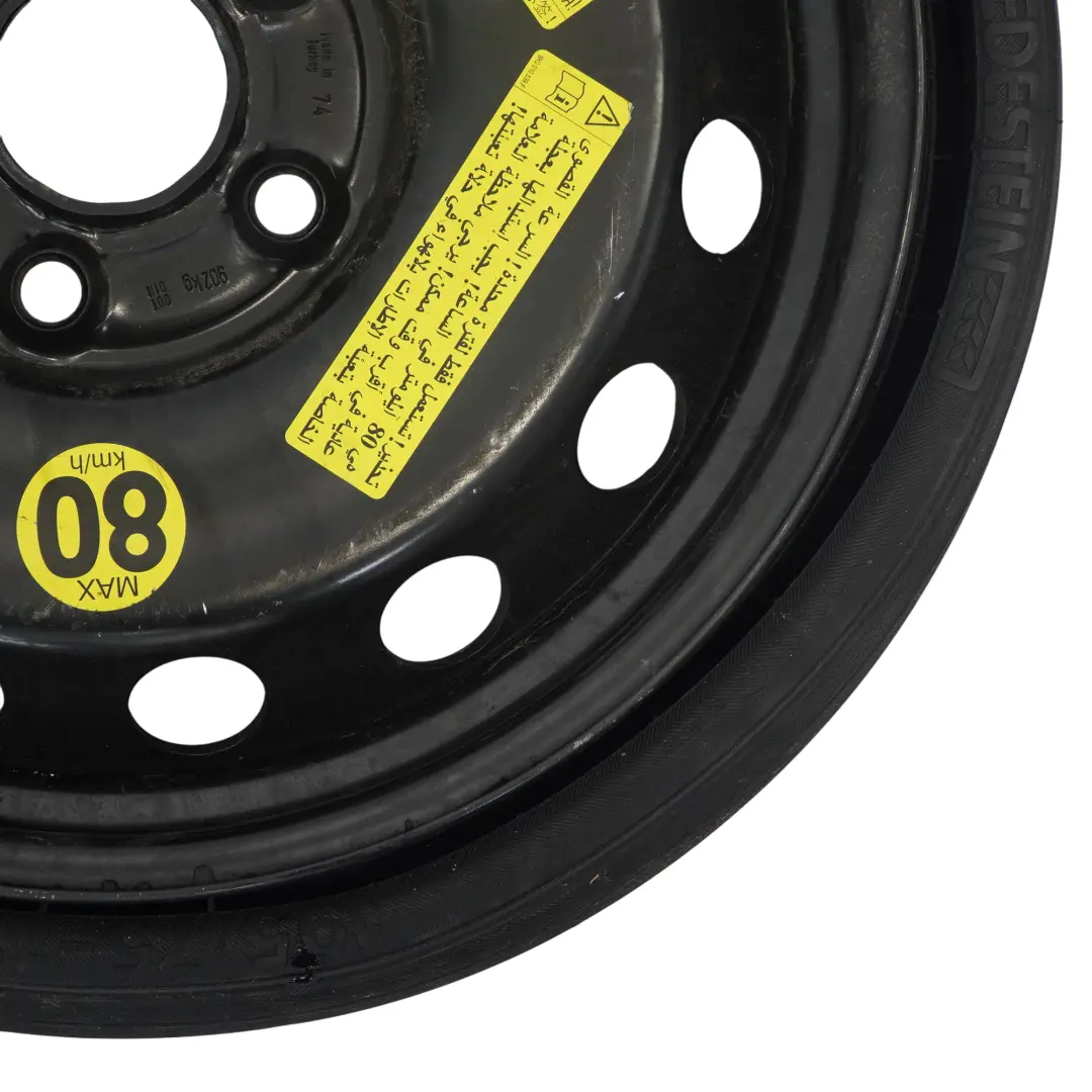 Ersatzrad R18 4J Vredestein 195/75 ET53 für Audi Q7 4L mit Teilenummer 4L0601027 Audi Q7 4L Ersatzrad R18 4J Vredestein 195/75 ET53 - SKU 4L0601027 - Teilenummer 4L0601027