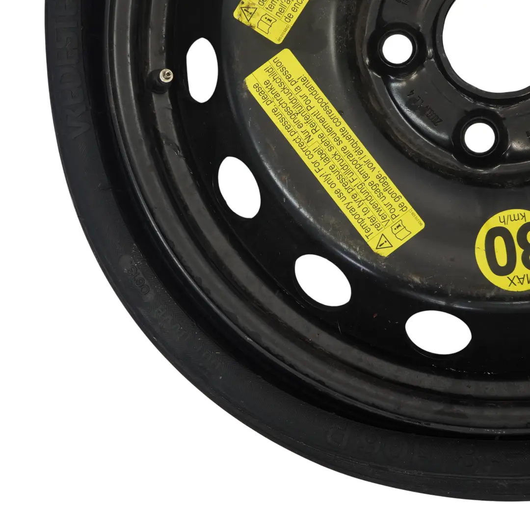 Ersatzrad R18 4J Vredestein 195/75 ET53 für Audi Q7 4L mit Teilenummer 4L0601027 Audi Q7 4L Ersatzrad R18 4J Vredestein 195/75 ET53 - SKU 4L0601027 - Teilenummer 4L0601027