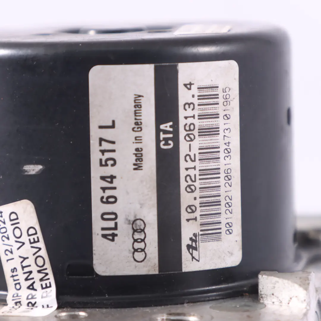 Audi Q7 4L Pompe freinage ABS Unité contrôle freinage hydraulique - SKU 4L0614517L - Numéro de pièce 4L0614517L