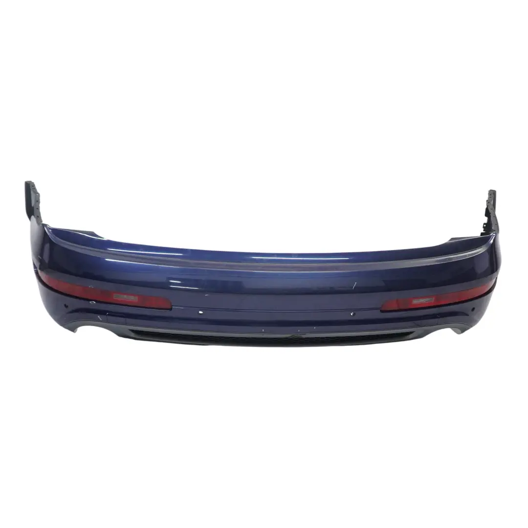 Bumper Trim Panel Covering Mugello Blue Pearl Effect - Z5E to Audi Q7 4L Rear with Part number 4L0807303D Audi Q7 4L Rear Bumper Trim Panel Covering Mugello Blue Pearl Effect - Z5E - SKU 4L0807303D-MUB - Part number 4L0807303D