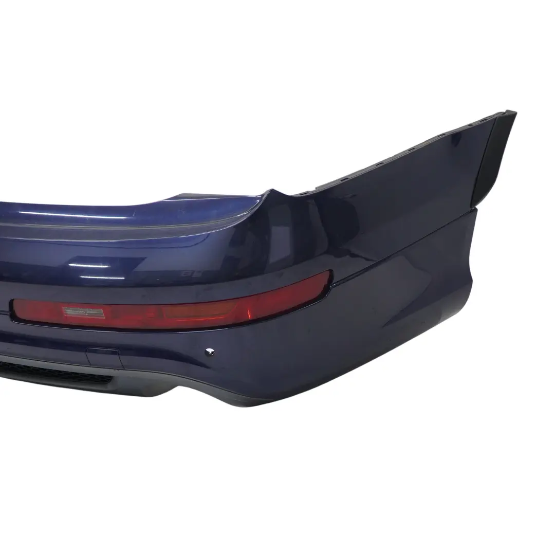 Bumper Trim Panel Covering Mugello Blue Pearl Effect - Z5E to Audi Q7 4L Rear with Part number 4L0807303D Audi Q7 4L Rear Bumper Trim Panel Covering Mugello Blue Pearl Effect - Z5E - SKU 4L0807303D-MUB - Part number 4L0807303D