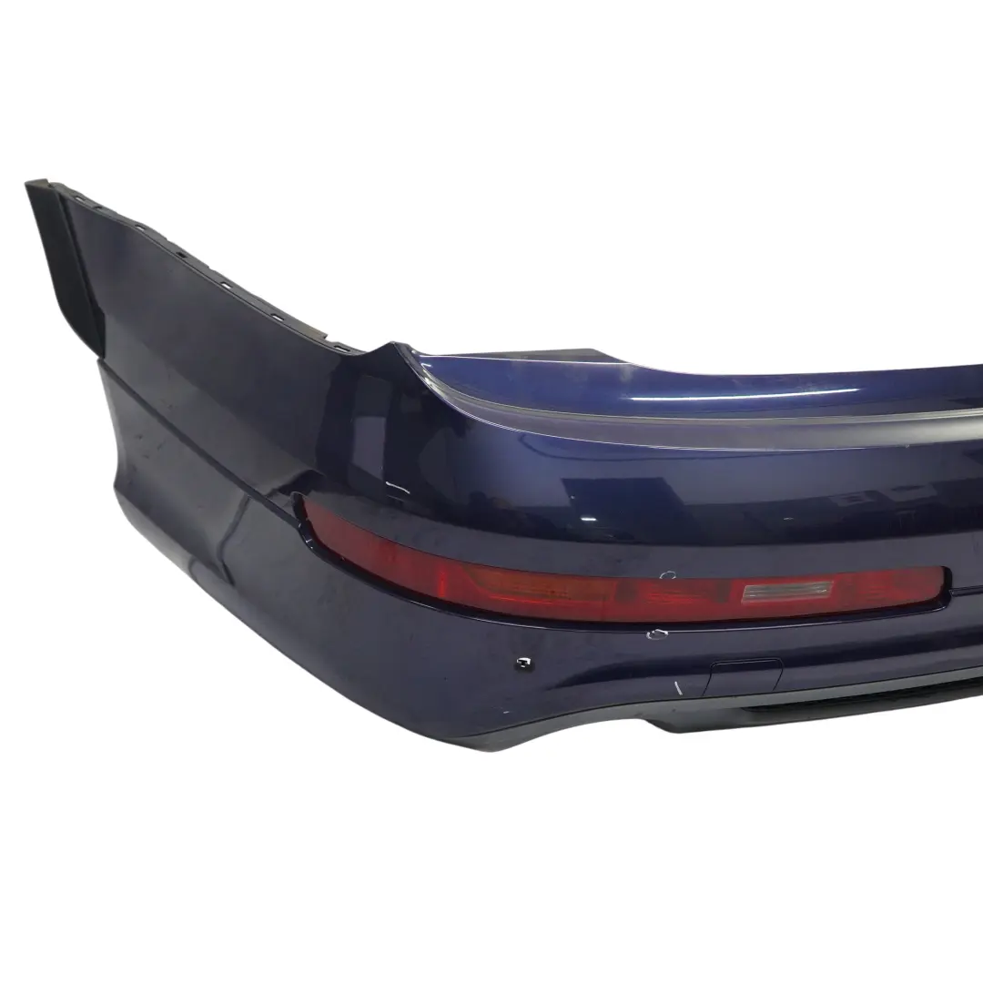 Bumper Trim Panel Covering Mugello Blue Pearl Effect - Z5E to Audi Q7 4L Rear with Part number 4L0807303D Audi Q7 4L Rear Bumper Trim Panel Covering Mugello Blue Pearl Effect - Z5E - SKU 4L0807303D-MUB - Part number 4L0807303D
