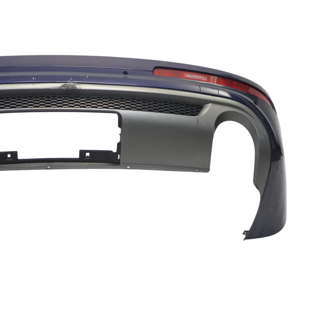 Bumper Trim Panel Covering Mugello Blue Pearl Effect - Z5E to Audi Q7 4L Rear with Part number 4L0807303D Audi Q7 4L Rear Bumper Trim Panel Covering Mugello Blue Pearl Effect - Z5E - SKU 4L0807303D-MUB - Part number 4L0807303D