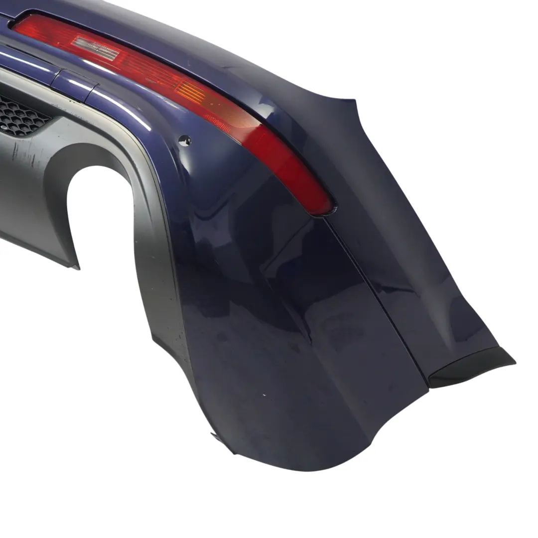 Bumper Trim Panel Covering Mugello Blue Pearl Effect - Z5E to Audi Q7 4L Rear with Part number 4L0807303D Audi Q7 4L Rear Bumper Trim Panel Covering Mugello Blue Pearl Effect - Z5E - SKU 4L0807303D-MUB - Part number 4L0807303D