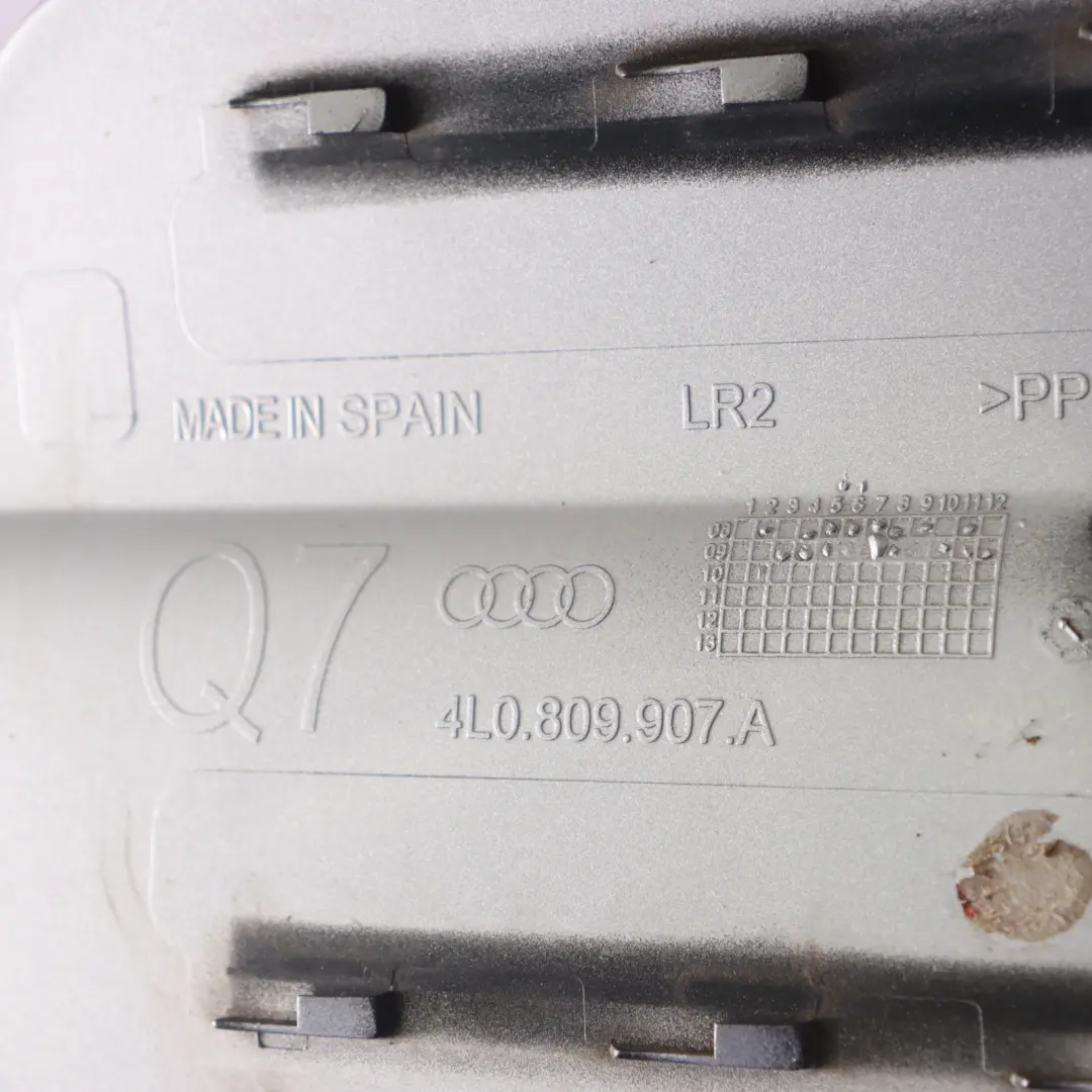 Audi Q7 4L Fuel Fill In Filler Flap Cap Cover Lid Ice Silver Metallic - X7W - SKU 4L0809907A-ICS - Part number 4L0809907A