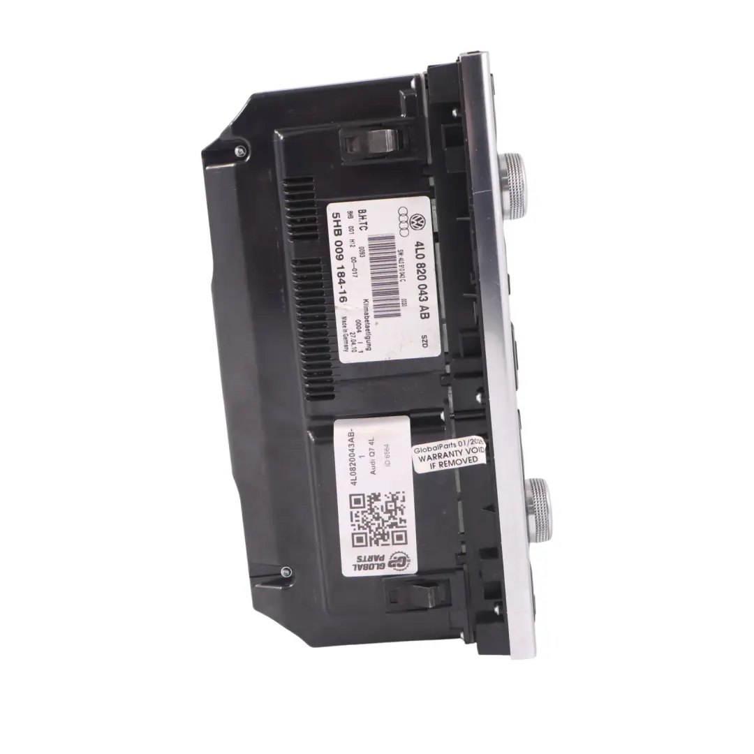 Audi Q7 4L Dashboard Climate Control Panel Heated Seat Switch - SKU 4L0820043AB-1 - Part number 4L0820043AB