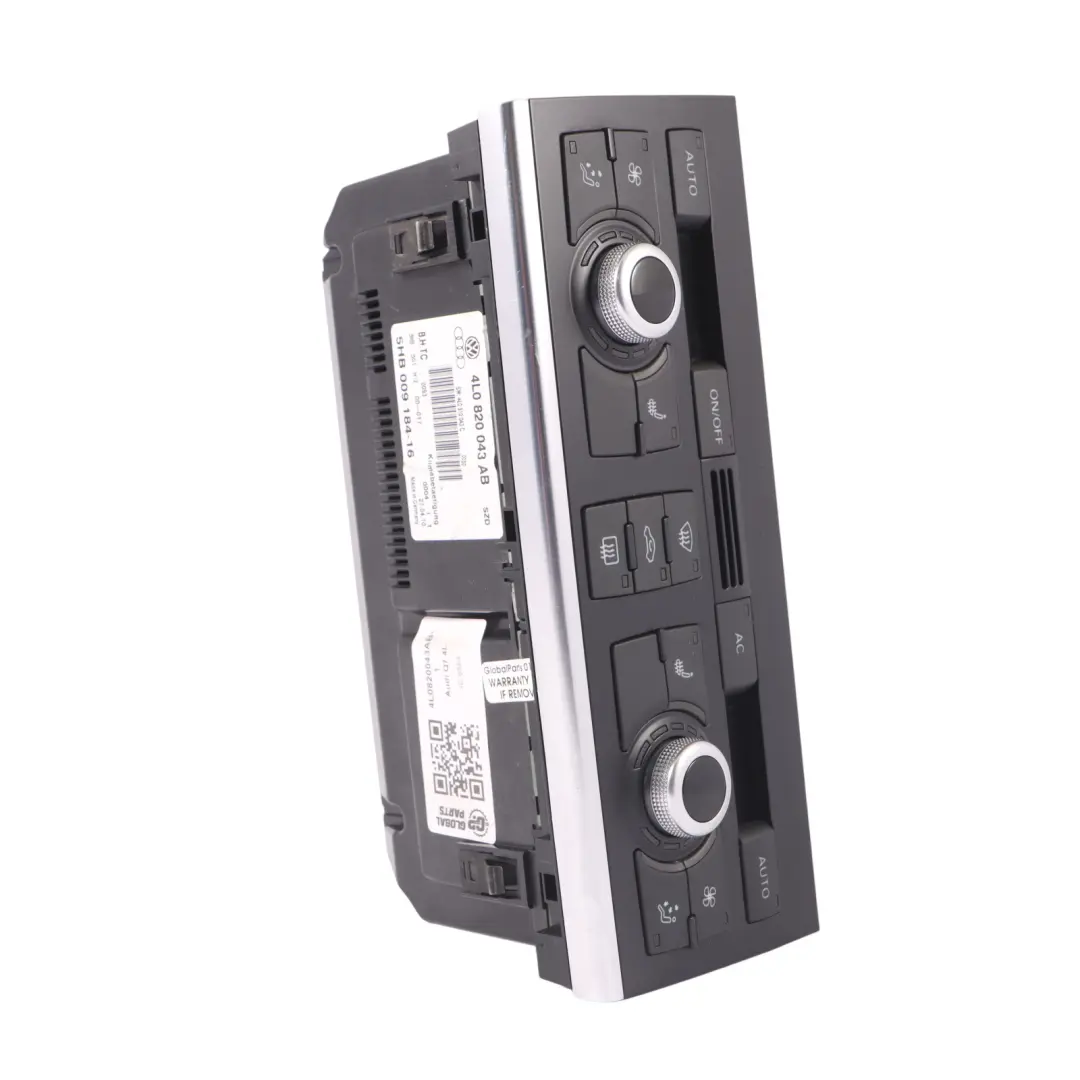 Audi Q7 4L Panneau contrôle climatisation tableau Interrupteur - SKU 4L0820043AB-1 - Numéro de pièce 4L0820043AB