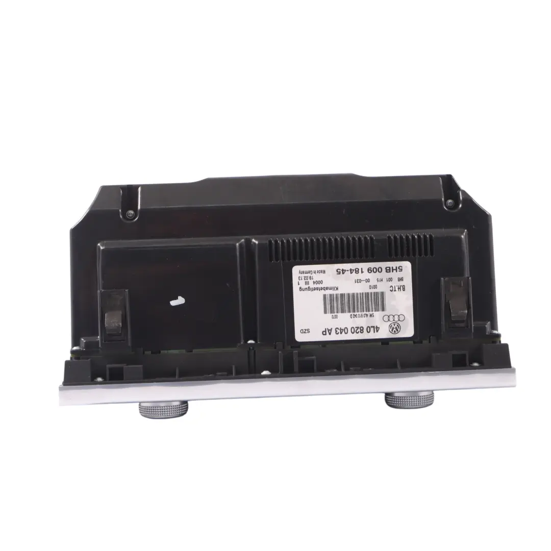 Climate Control Panel Heater Fan A/C Switch Unit 4L0820043F to Audi Q7 4L with Part number 4L0820043AP Audi Q7 4L Climate Control Panel Heater Fan A/C Switch Unit 4L0820043F - SKU 4L0820043AP - Part number 4L0820043AP