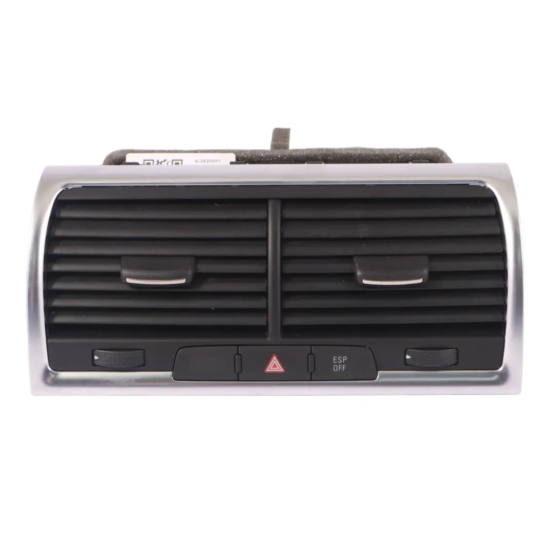 Vent Grille Dashboard Front Centre Hazard Switch to Audi Q7 4L Air with Part number 4L0820951 Audi Q7 4L Air Vent Grille Dashboard Front Centre Hazard Switch - SKU 4L0820951 - Part number 4L0820951