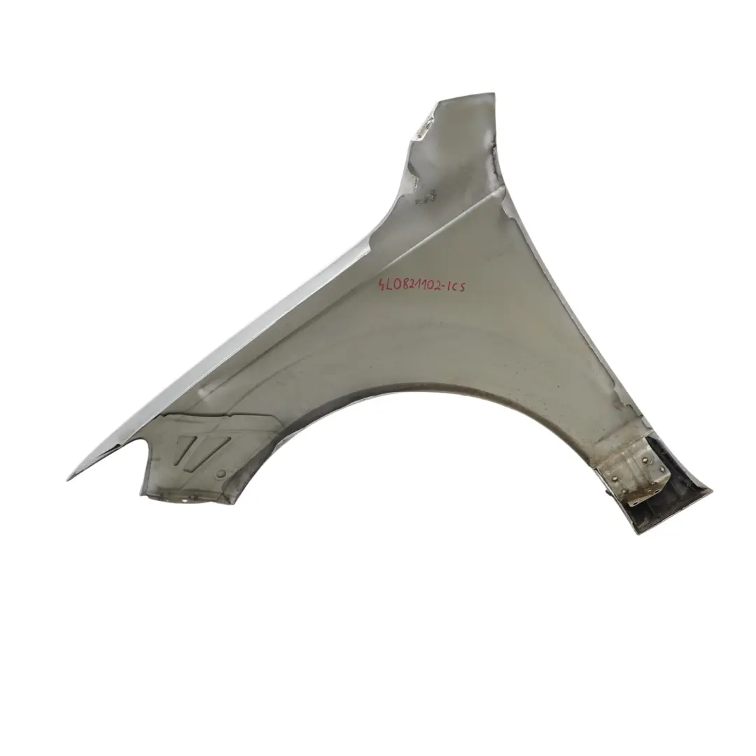 Panel Lateral Delantero Derecho Guardabarros Ice Silver Metallic X7W para Audi Q7 4L con número de pieza 4L0821102 Audi Q7 4L Panel Lateral Delantero Derecho Guardabarros Ice Silver Metallic X7W - SKU 4L0821102-ICS - Número de pieza 4L0821102