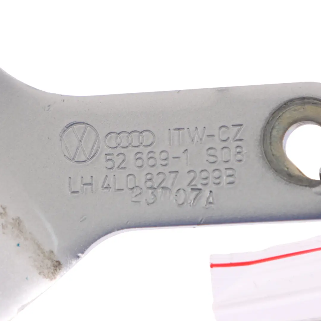 Trunk Boot Tailgate Hinge Rear Left N/S Ice Silver Metallic - X7W to Audi Q7 4L with Part number 4L0827299C Audi Q7 4L Trunk Boot Tailgate Hinge Rear Left N/S Ice Silver Metallic - X7W - SKU 4L0827299C-ICS - Part number 4L0827299C