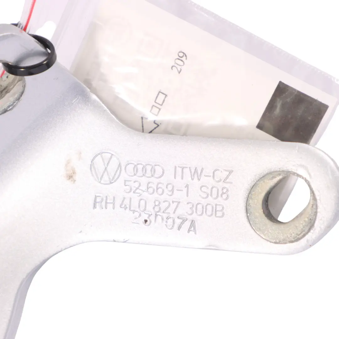 Hinge Trunk Lid Right O/S Tailgate Ice Silver Metalic - X7W to Audi Q7 4L with Part number 4L0827300B Audi Q7 4L Hinge Trunk Lid Right O/S Tailgate Ice Silver Metalic - X7W - SKU 4L0827300B-ICS - Part number 4L0827300B