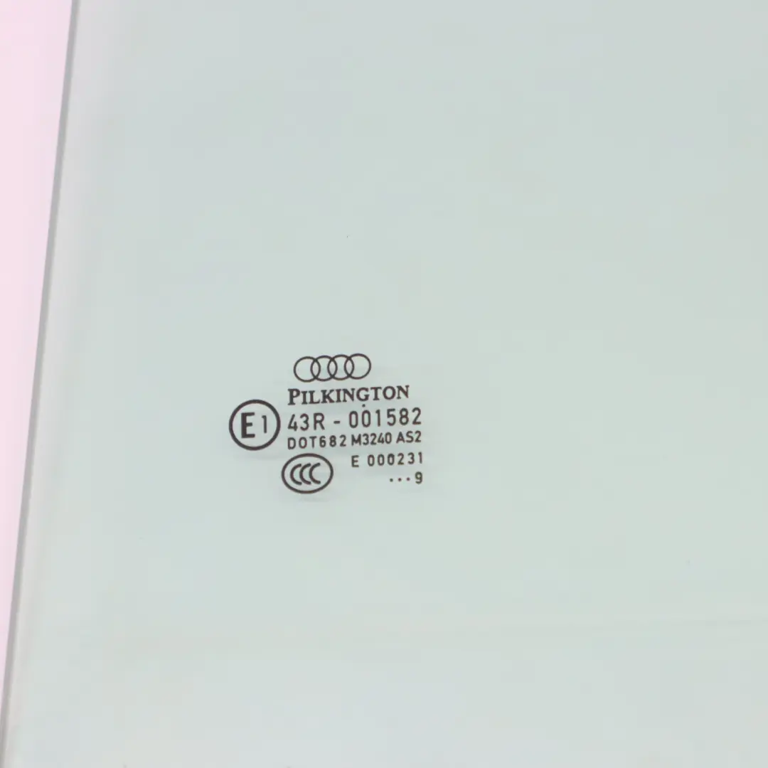 Fenêtre de Porte Verte AS2 Arrière Gauche pour Audi Q7 4L à propos du numéro de pièce 4L0845205 Audi Q7 4L Fenêtre de Porte Verte AS2 Arrière Gauche - SKU 4L0845205 - Numéro de pièce 4L0845205