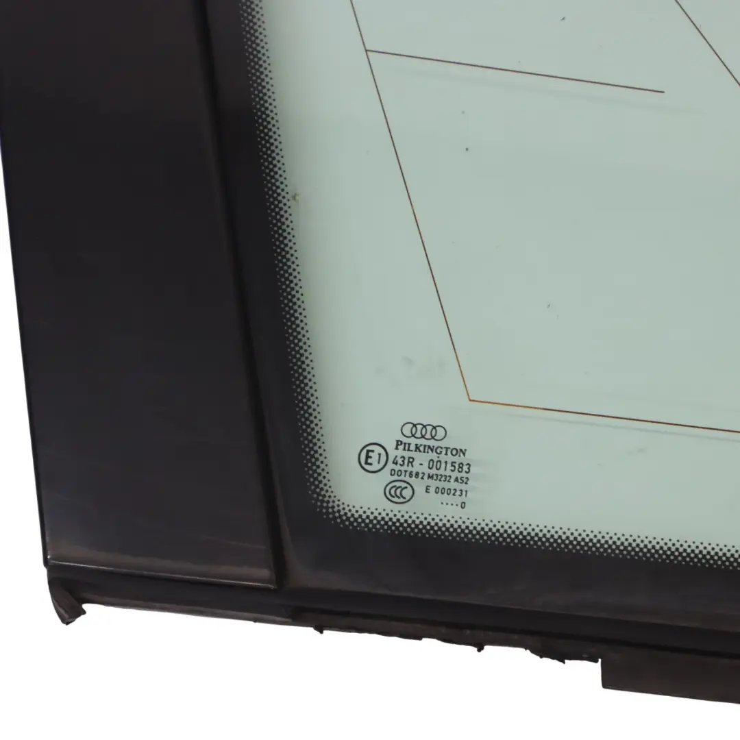Audi Q7 4L Side Window Quarter Panel Rear Left N/S Green AS2 - SKU 4L0845299 - Part number 4L0845299