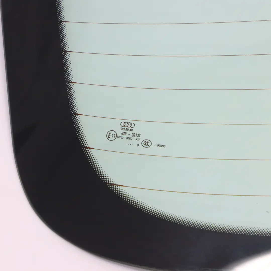 Audi Q7 4L Rear Boot Trunk Lid Tailgate Window AS2 Green Glazing C - SKU 4L0845501 - Part number 4L0845501