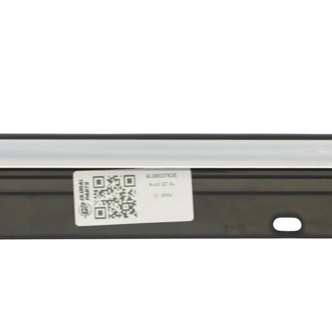 Audi Q7 4L Embellecedor de moldura ventana puerta trasera izquierdo - SKU 4L0853763E - Número de pieza 4L0853763E
