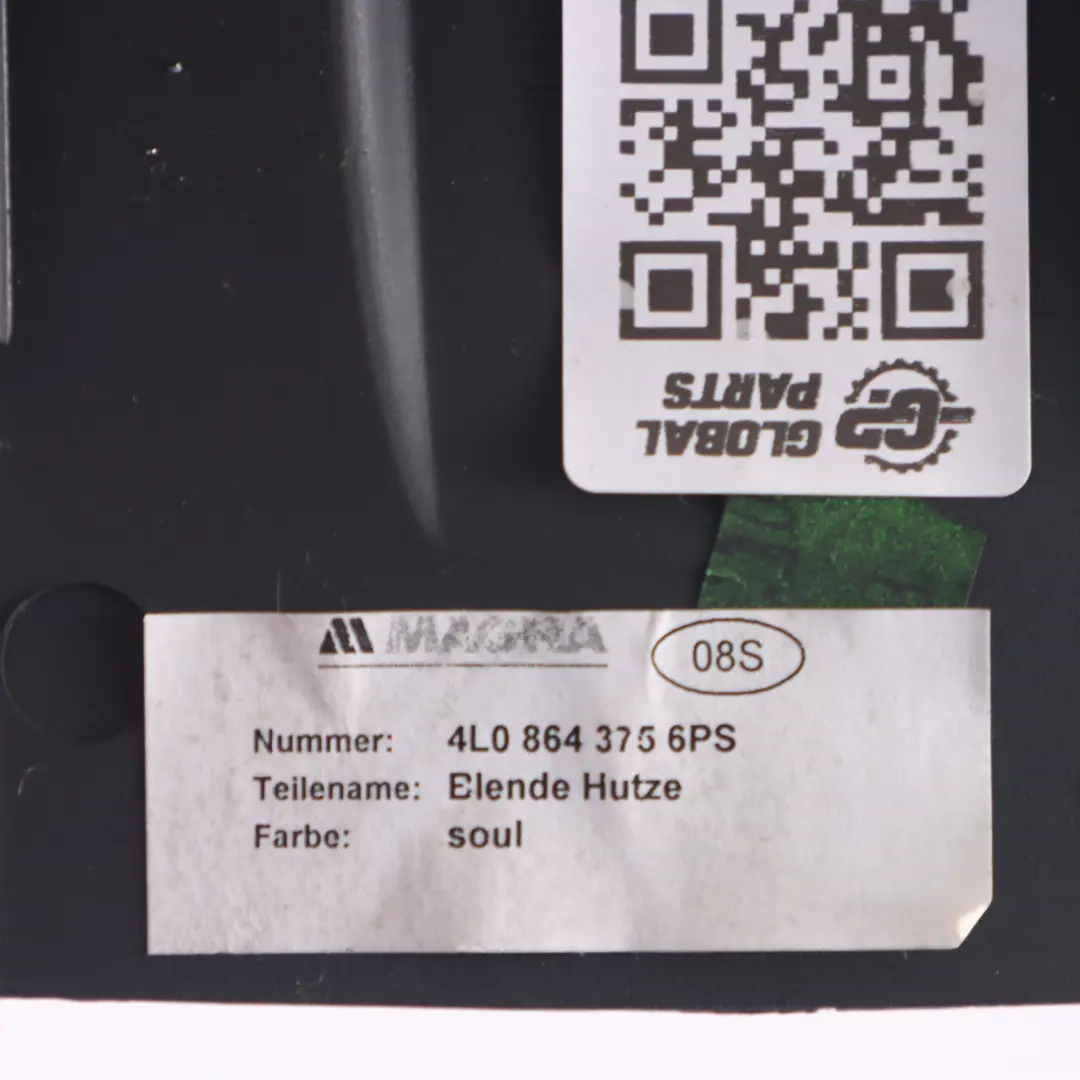 Audi Q7 4L Console Centrale Panneau d'habillage Noir - SKU 4L0864375 - Numéro de pièce 4L0864375