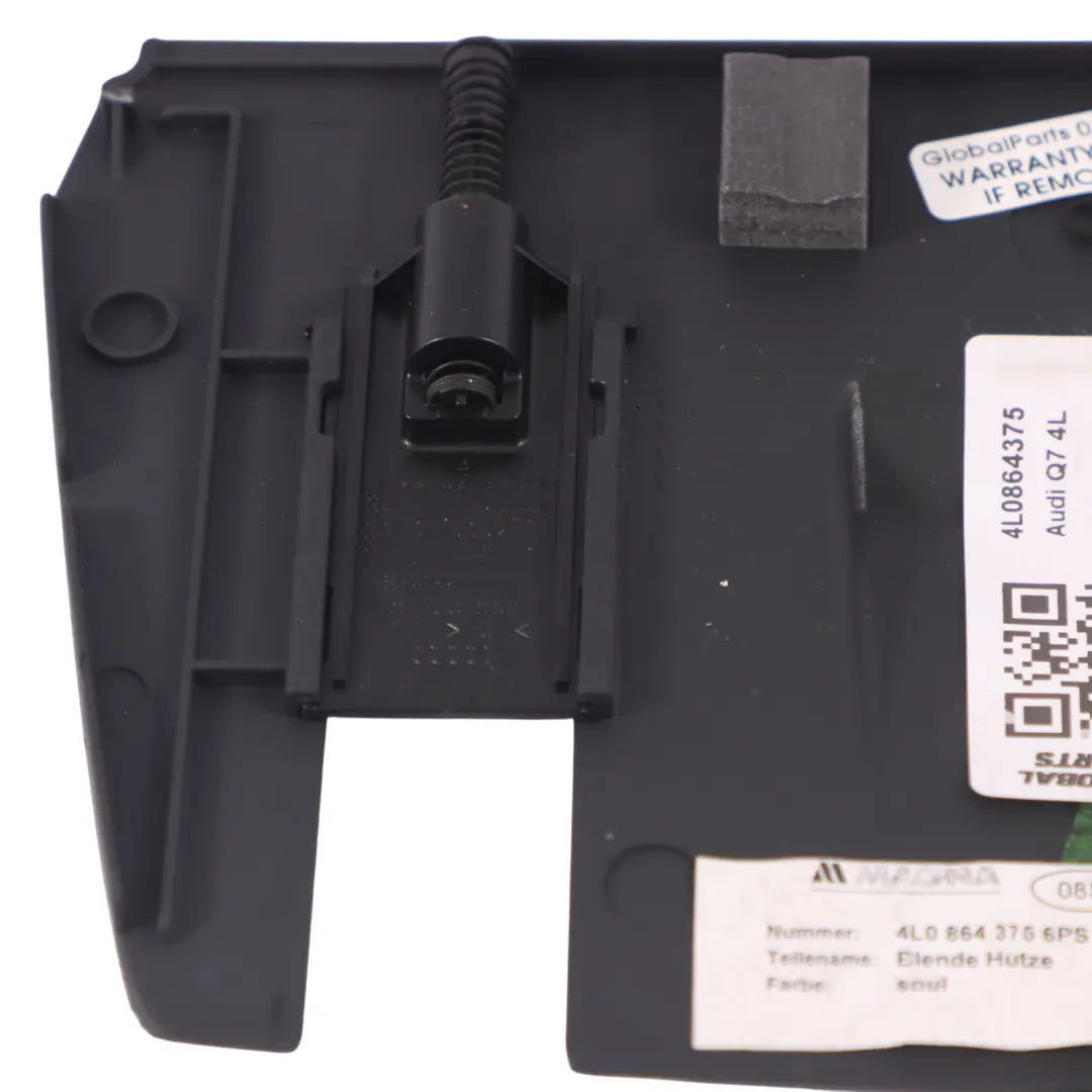 Audi Q7 4L Console Centrale Panneau d'habillage Noir - SKU 4L0864375 - Numéro de pièce 4L0864375