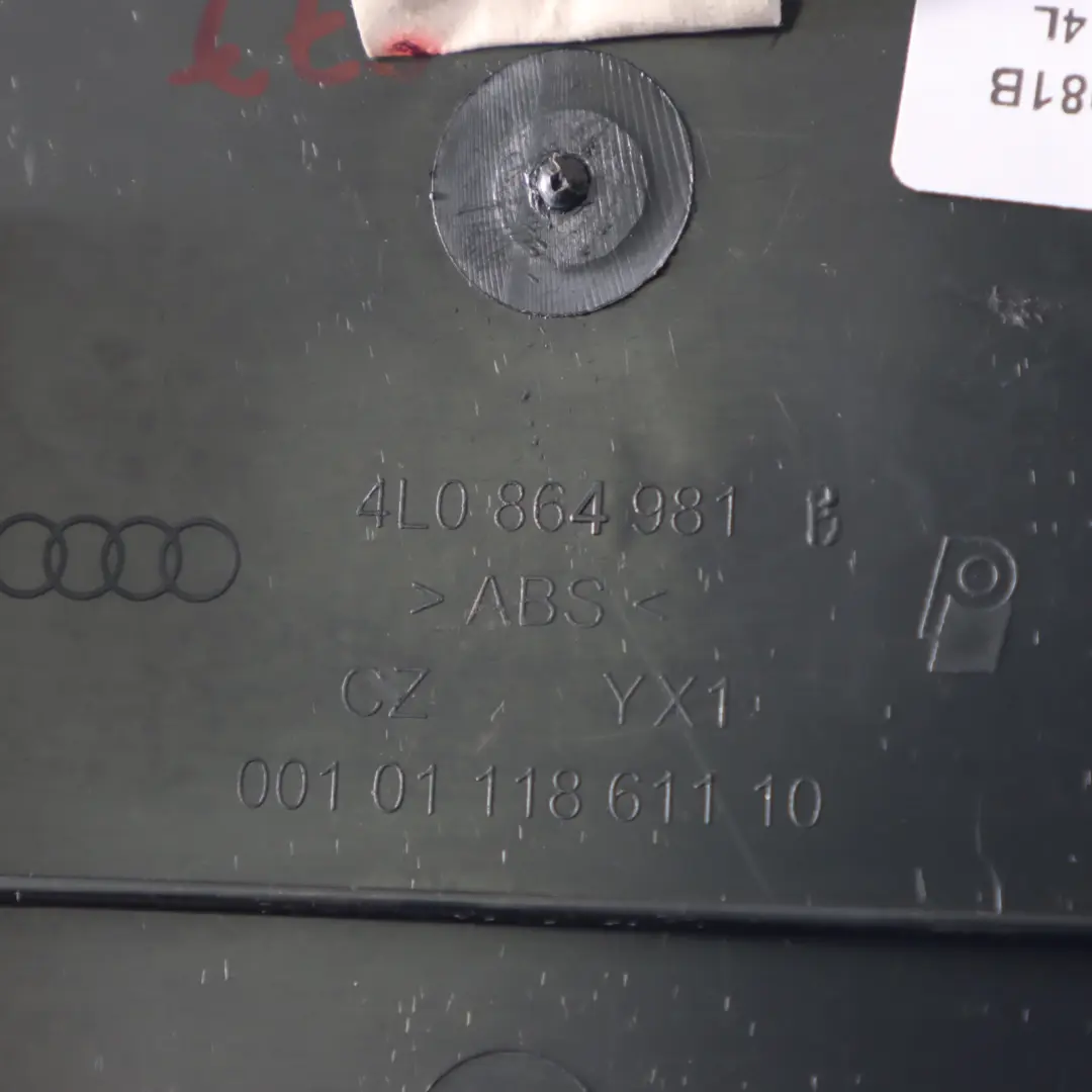 Console centrale Compartiment rangement Louveteau Plateau pour Audi Q7 4L à propos du numéro de pièce 4L0864981B Audi Q7 4L Console centrale Compartiment rangement Louveteau Plateau - SKU 4L0864981B - Numéro de pièce 4L0864981B