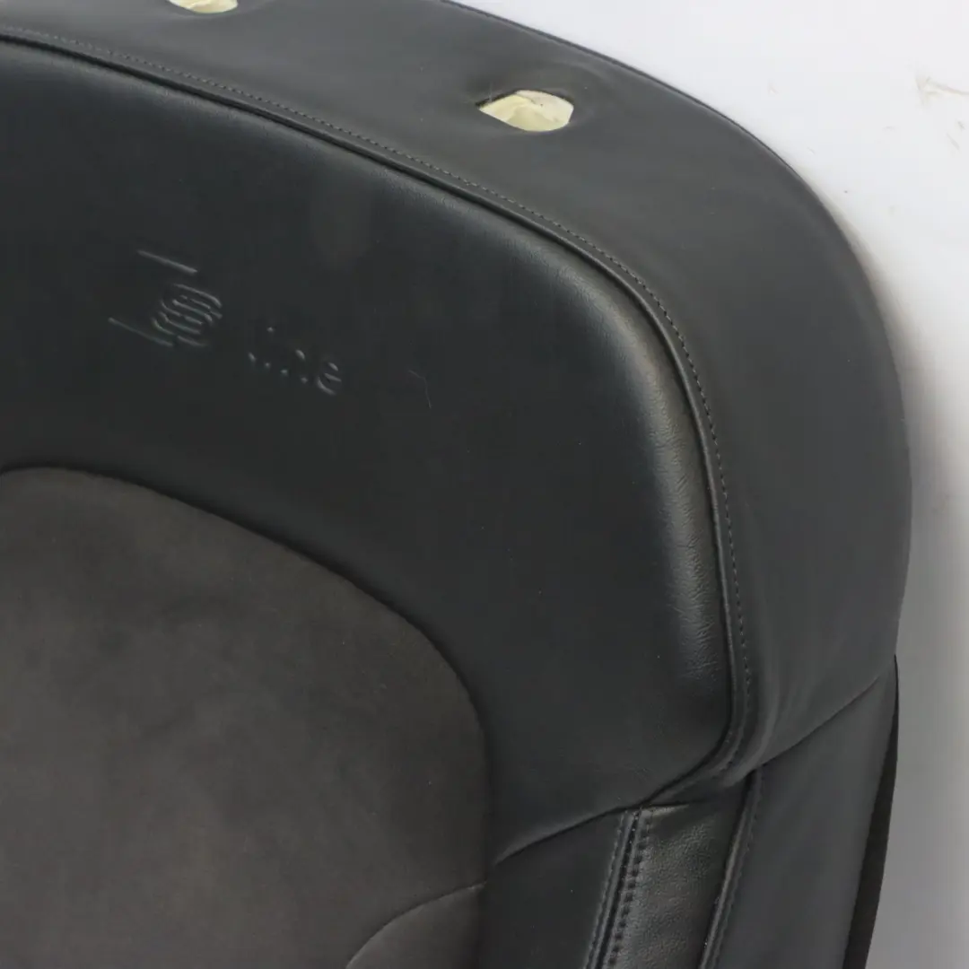 Backrest Front Right O/S Sport Heated Leather Alcantara Black Audi Q7 4L Seat - SKU 4L0881806G - Part number 4L0881806G