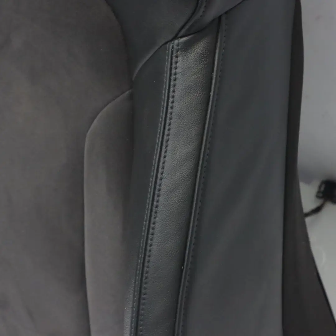 Backrest Front Right O/S Sport Heated Leather Alcantara Black Audi Q7 4L Seat - SKU 4L0881806G - Part number 4L0881806G