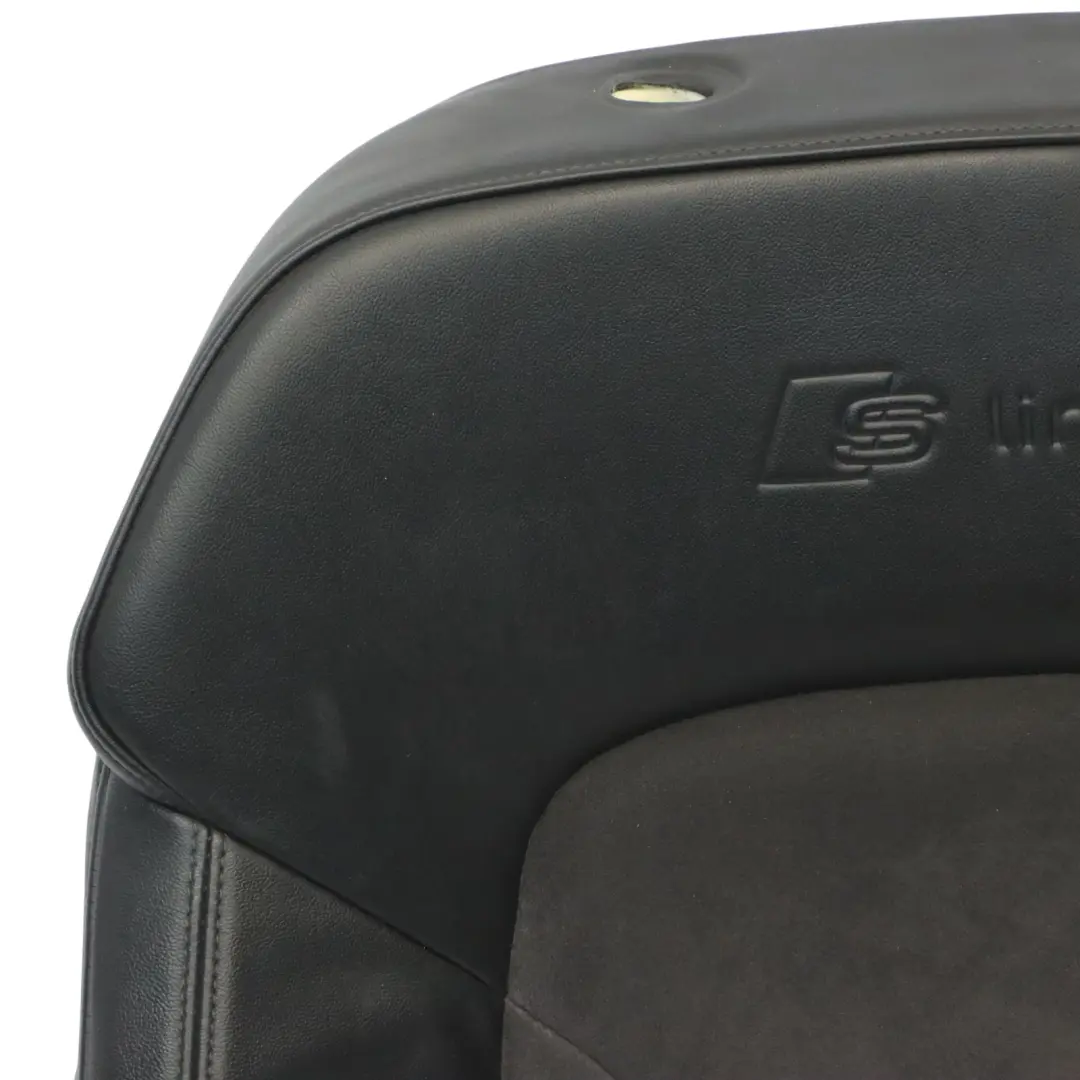 Backrest Front Right O/S Sport Heated Leather Alcantara Black Audi Q7 4L Seat - SKU 4L0881806G - Part number 4L0881806G